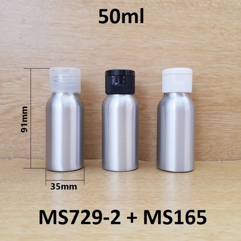 Chai nhôm nắp bật 50ml
