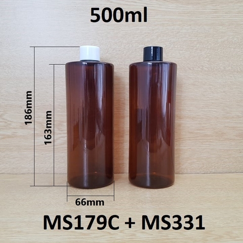 Chai nâu vai ngang nắp vặn 500ml