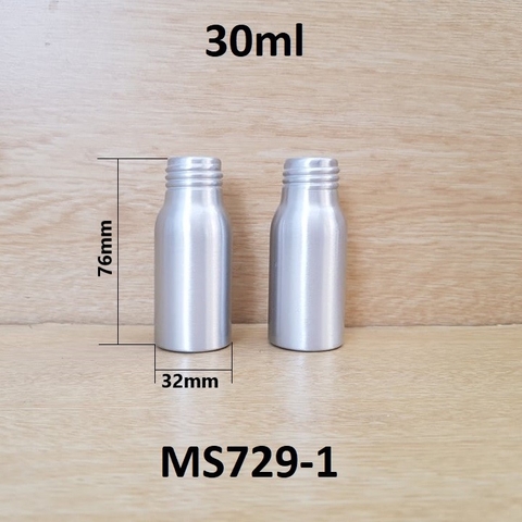 Chai nhôm xịt phun sương 30ml