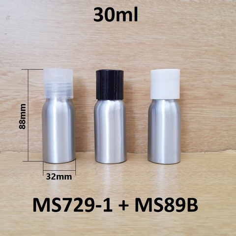 Chai nhôm nắp nhấn 30ml