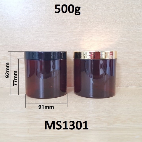 Hũ PET nâu 500g