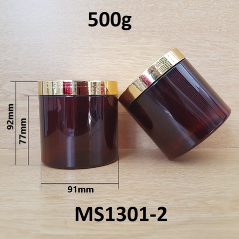 Hũ PET nâu 500g