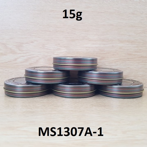 Hộp nhôm saffron hình hoa văn 15g