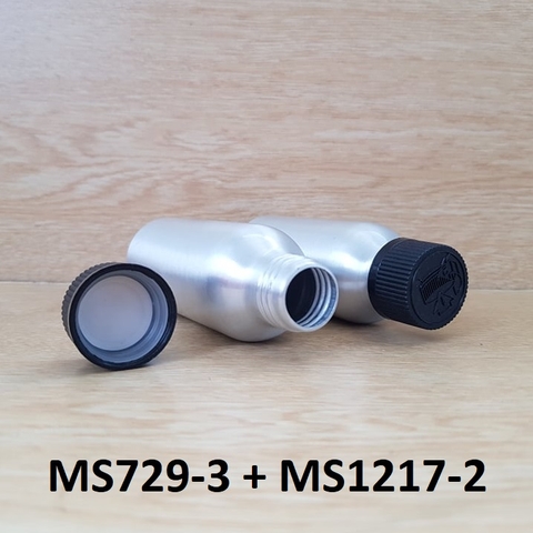 Chai nhôm nắp child resistant 100ml