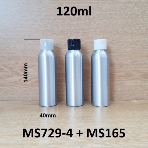 Chai nhôm nắp bật 120ml