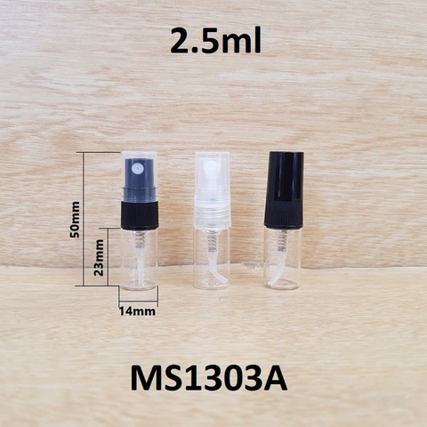 Chai TT thân trong phun sương nhựa 2.5ml