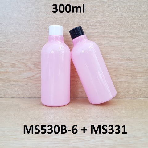Chai hồng đục cổ cao tròn nắp vặn 300ml