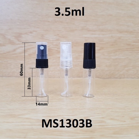 Chai TT thân trong phun sương nhựa 3.5ml