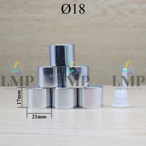 Nắp xi KO viền Ø18 ( kèm nút chặn )