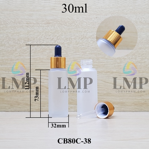 Chai thủy tinh nắp bóp khoen nhôm