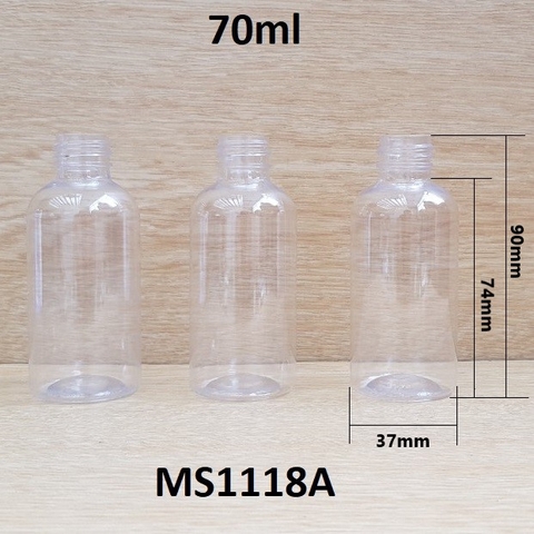 Chai trong nắp nhấn 70ml