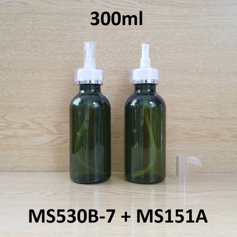Chai rêu cổ cao tròn vòi voi 300ml