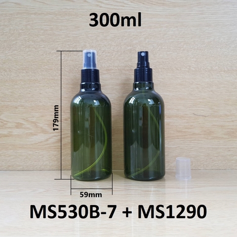 Chai rêu cổ cao tròn phun sương 300ml