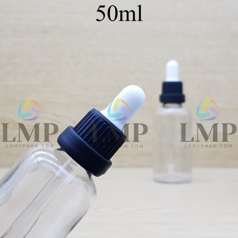 Chai tinh dầu nắp bóp sọc dày 50ml