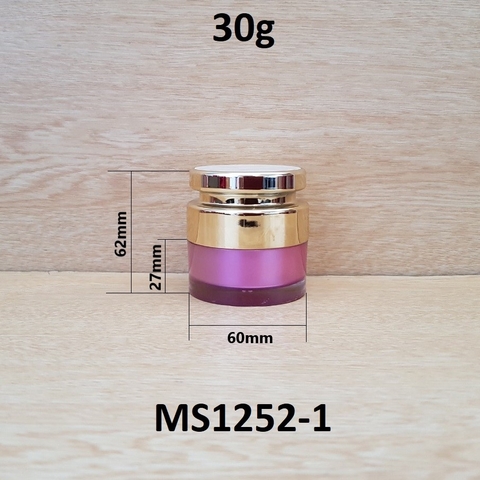 Hũ kem nắp vàng 30g