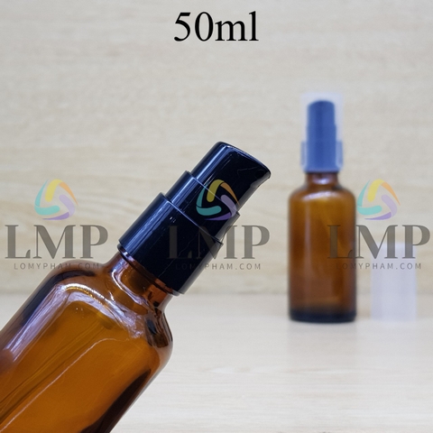 Chai tinh dầu đầu xịt giọt KO viền 50ml