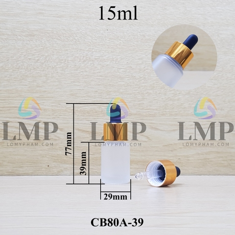 Chai thủy tinh nắp bóp khoen nhôm