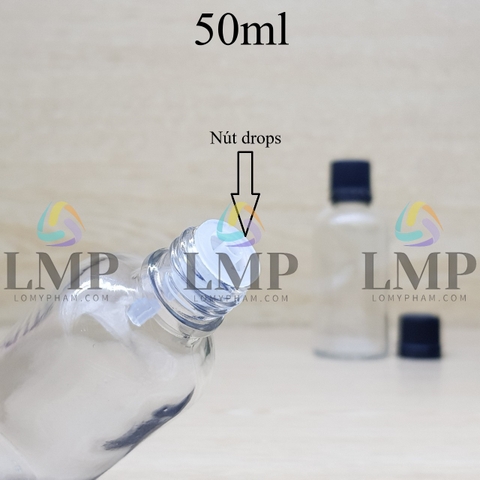 Chai tinh dầu nắp nhựa mỏng 50ml