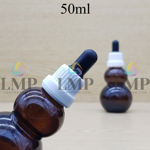Chai hồ lô nắp bóp sọc dày 50ml