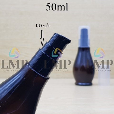 Chai đèn dầu đầu xịt giọt KO viền 50ml