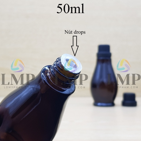 Chai đèn dầu nắp dày 50ml