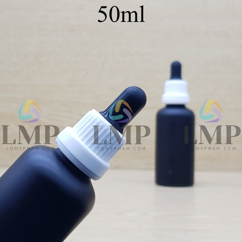Chai tinh dầu phun mờ nắp bóp sọc dày 50ml