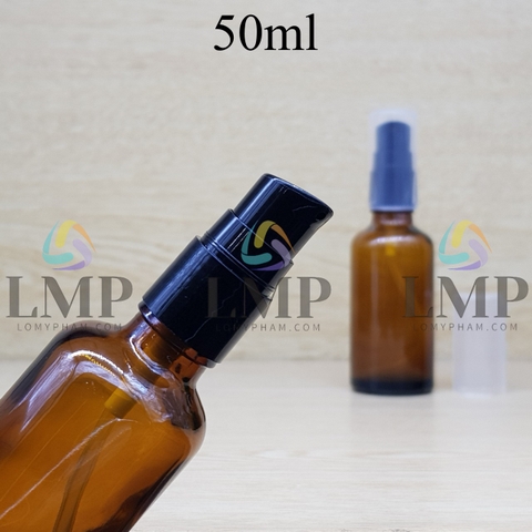 Chai tinh dầu đầu xịt giọt có 2 viền 50ml