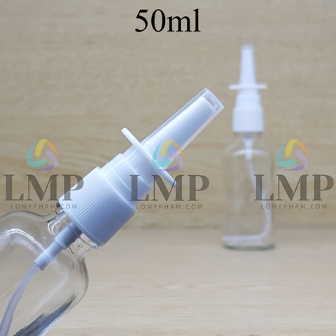 Chai tinh dầu xịt mũi vuông thẳng 50ml