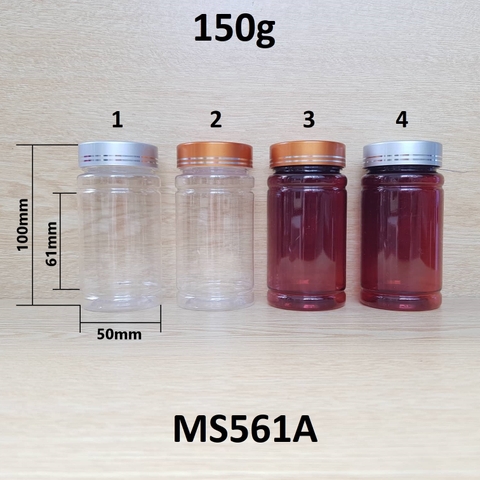 Hũ viên nang nắp 2 viền 150g