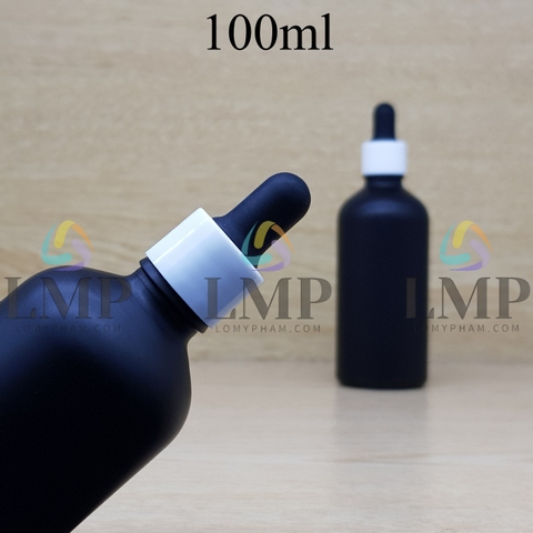 Chai tinh dầu phun mờ nắp bóp khoen nhựa trơn 100ml