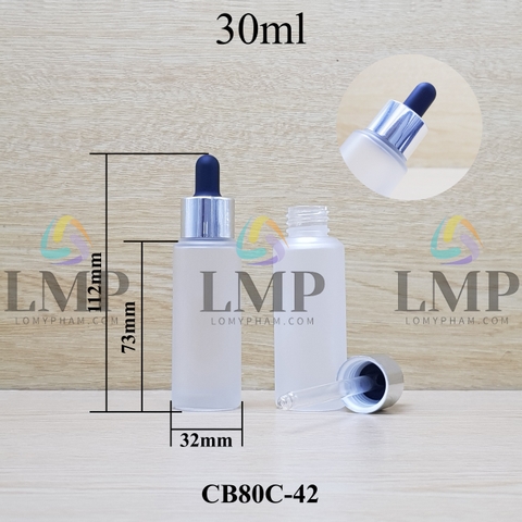 Chai thủy tinh nắp bóp khoen nhôm