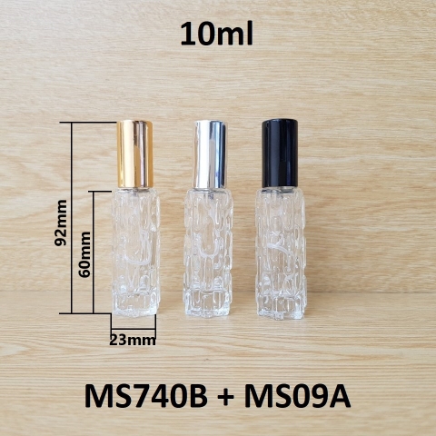 Chai khổ qua đít chai lục giác nắp KO viền 10ml