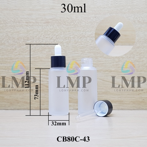 Chai thủy tinh nắp bóp khoen nhôm