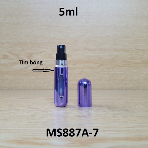 Chai chiết nước hoa màu bóng 5ml