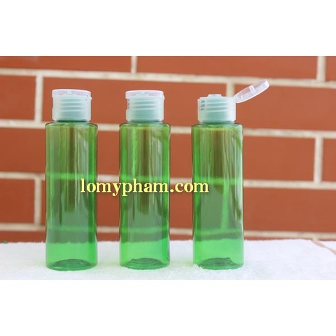 Chai xanh lá vai ngang nắp bật 100ml