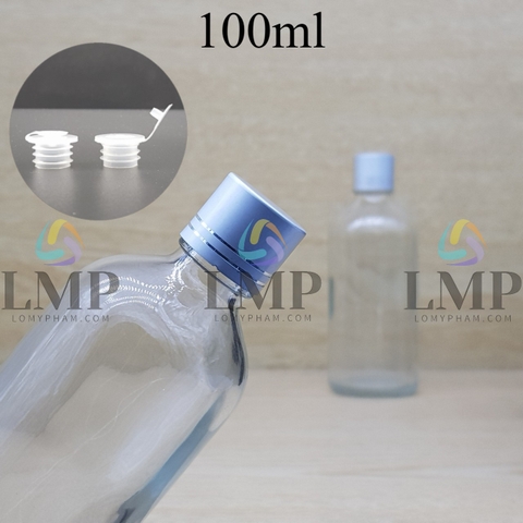 Chai tinh dầu nắp xi 2 viền 100ml