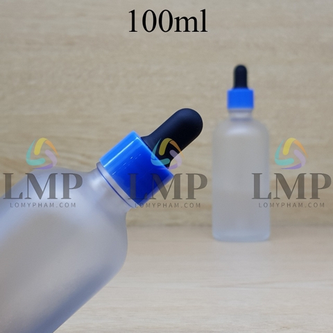 Chai tinh dầu phun mờ nắp bóp khoen nhựa trơn 100ml
