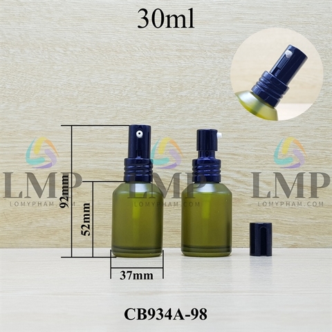 Chai thủy tinh vát đầu nhôm giọt cao 30ml