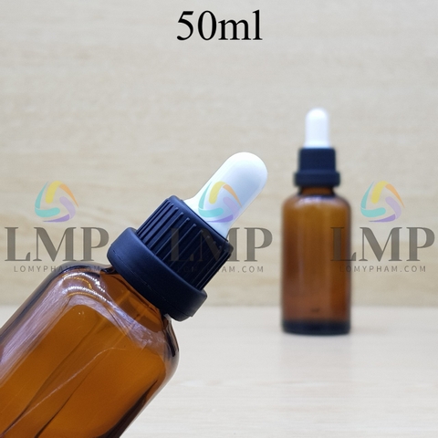 Chai tinh dầu nắp bóp sọc dày 50ml