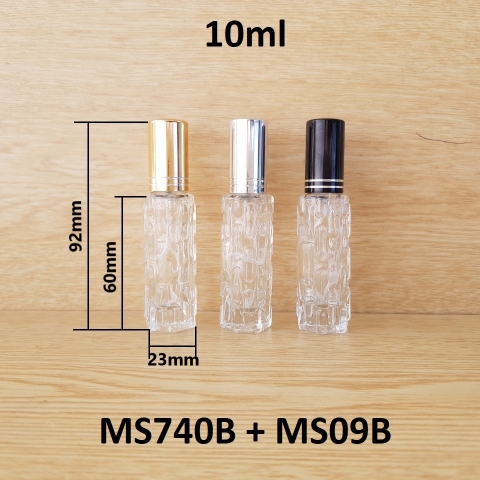 Chai khổ qua đít chai lục giác nắp 2 viền 10ml
