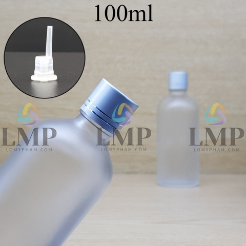 Chai tinh dầu phun mờ nắp xi 2 viền 100ml