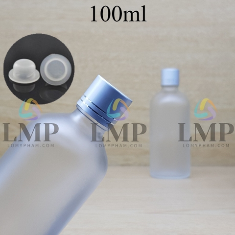 Chai tinh dầu phun mờ nắp xi 2 viền 100ml