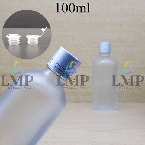 Chai tinh dầu phun mờ nắp xi 2 viền 100ml