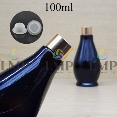 Chai đèn dầu nắp xi KO viền 100ml