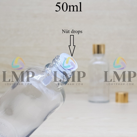 Chai tinh dầu nắp xi KO viền 50ml