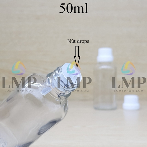 Chai tinh dầu nắp dày 50ml