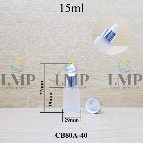 Chai thủy tinh nắp bóp khoen nhôm