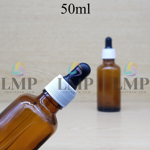 Chai tinh dầu nắp bóp khoen nhựa sọc 50ml