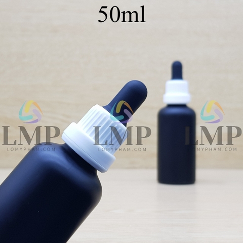 Chai tinh dầu phun mờ nắp bóp sọc dày 50ml