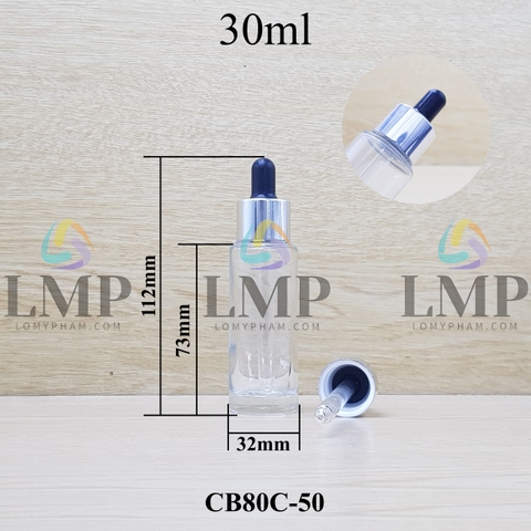 Chai thủy tinh nắp bóp khoen nhôm